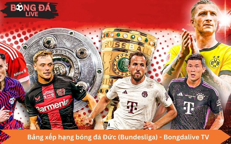 xem bảng xếp hạng bóng đá Bundesliga