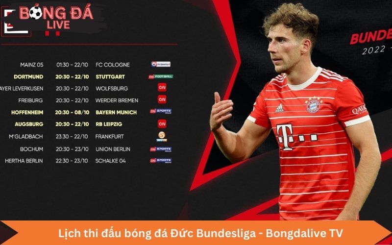 Lịch thi đấu bóng đá Đức Bundesliga